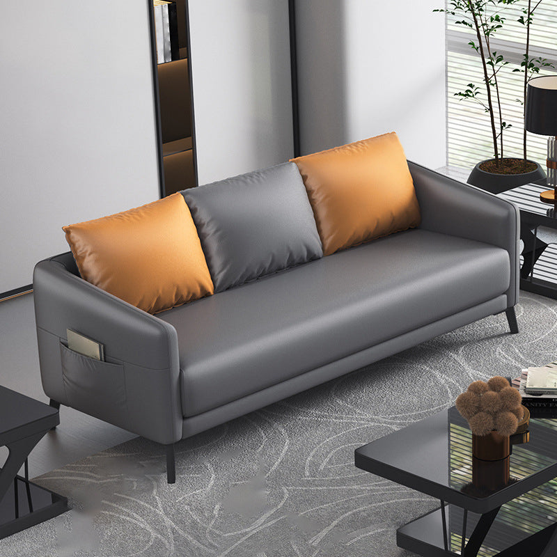 Modern Tuxedo Arm Sofa 27.55" D x24.80" H Sofa for Living Room