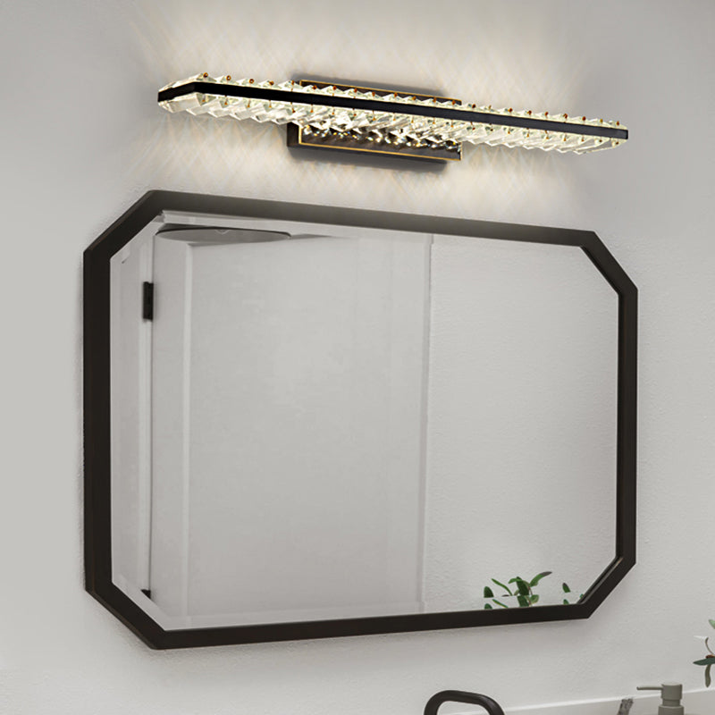 1-Light Rectangle Vanity Lights Modern Style Metal Vanity Lighting Ideas