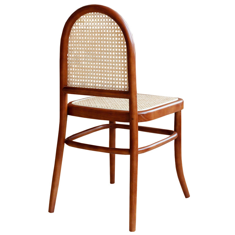 Traditional Side Chair Solid Wood Open Back Dining Chair for Home