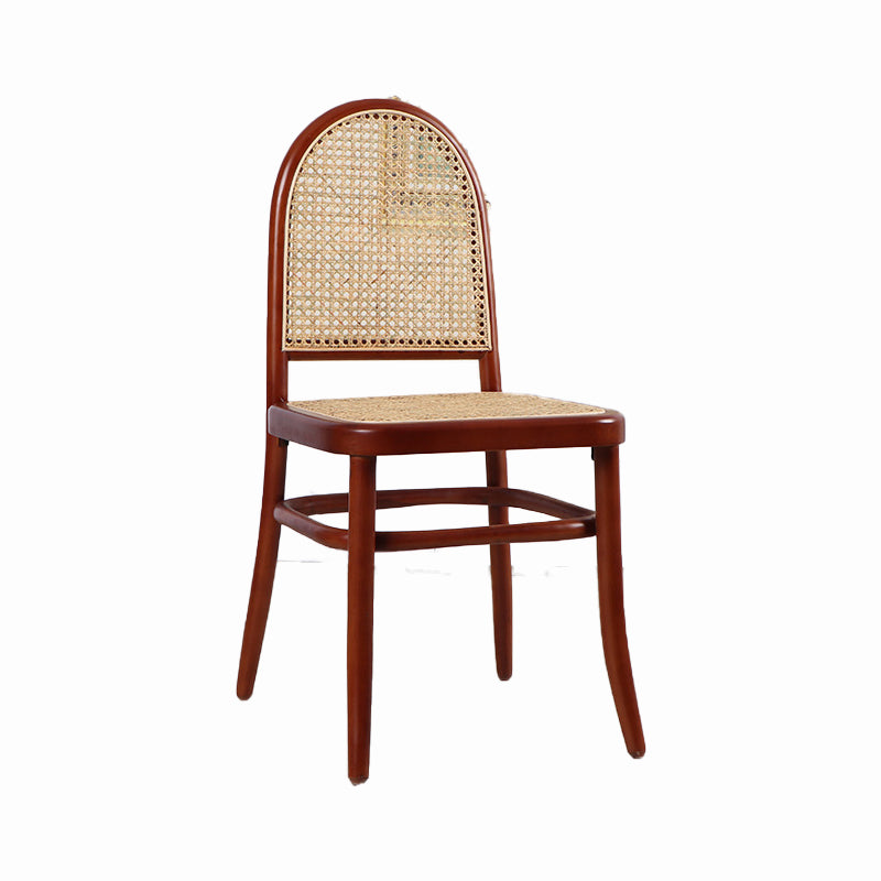 Traditional Side Chair Solid Wood Open Back Dining Chair for Home