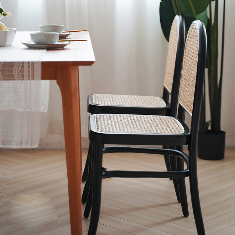 Traditional Side Chair Solid Wood Open Back Dining Chair for Home