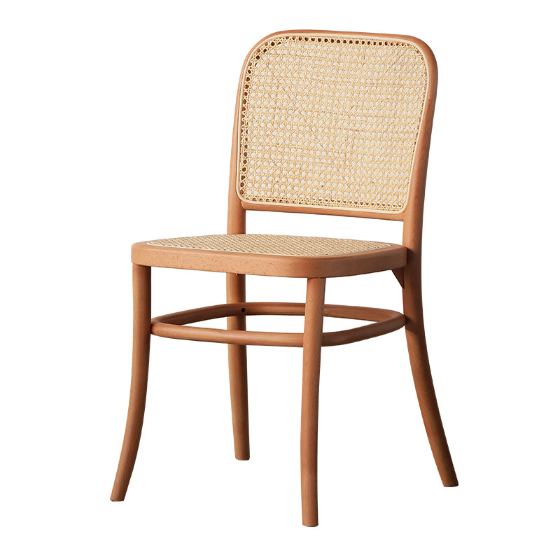 Traditional Style Side Chair Solid Wood Open Back Dining Chair for Hom