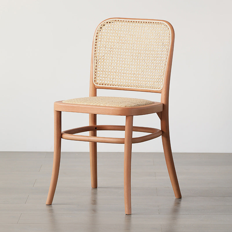 Traditional Style Side Chair Solid Wood Open Back Dining Chair for Hom