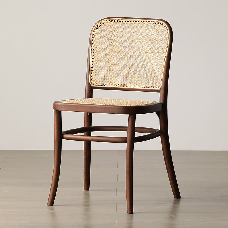 Traditional Style Side Chair Solid Wood Open Back Dining Chair for Hom