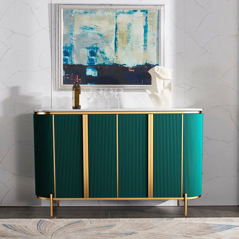 Glam Storage Sideboard Artificial Marble Top Sideboard for Living Room