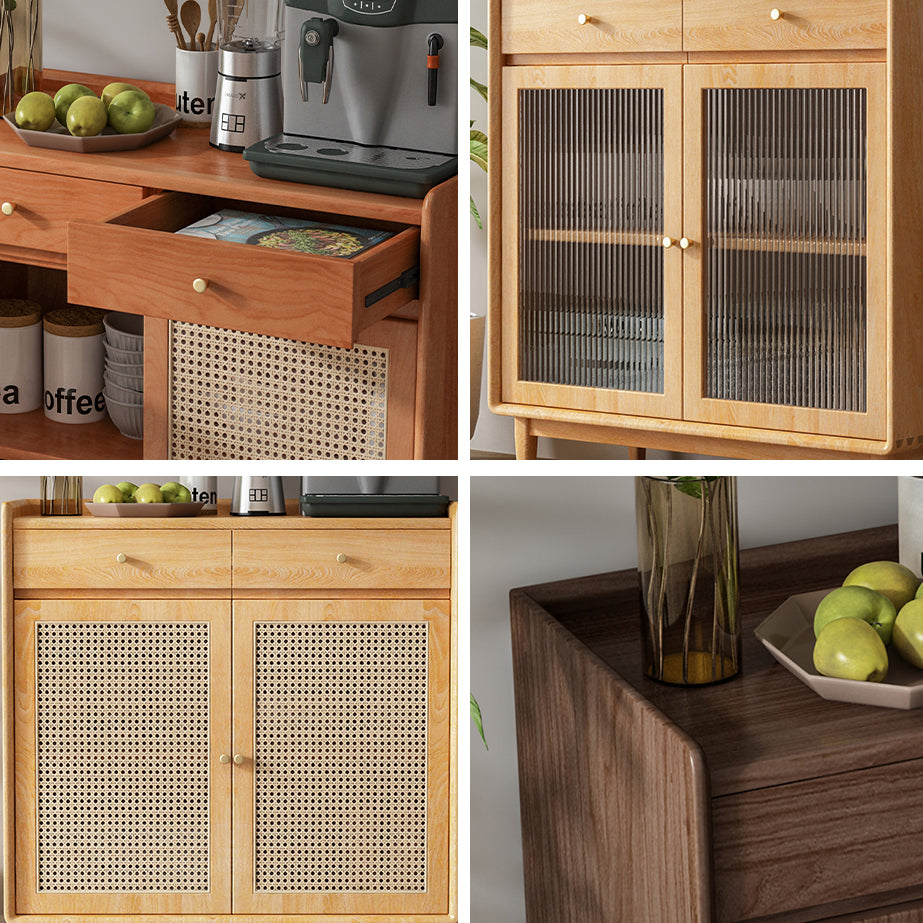 Modern Style Kitchen Sideboard Rectangle Wooden Storage Cabinet Sideboard