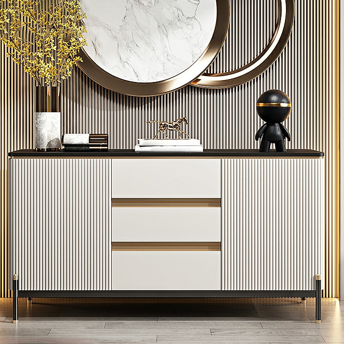 Glam Style 2-Door Sideboard Dining Sideboard with Drawers for Living Room