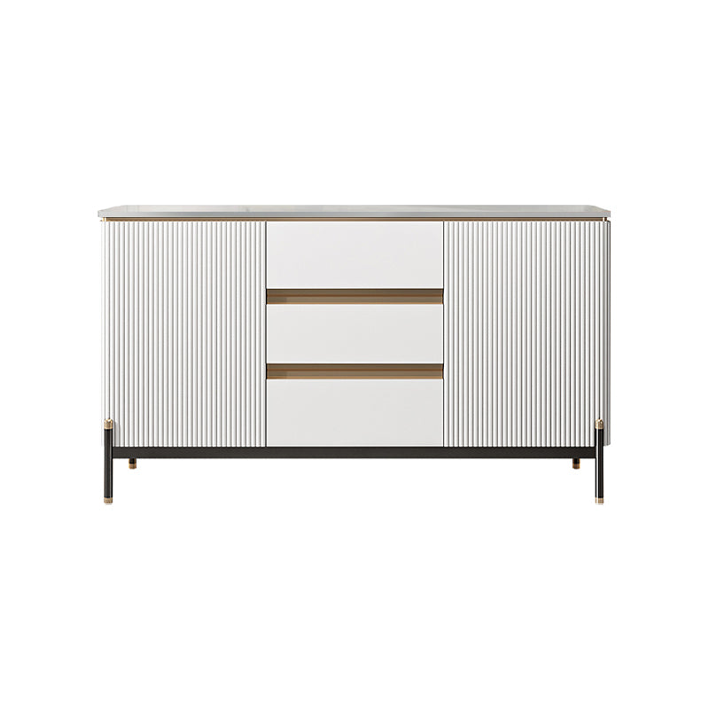 Glam Style 2-Door Sideboard Dining Sideboard with Drawers for Living Room