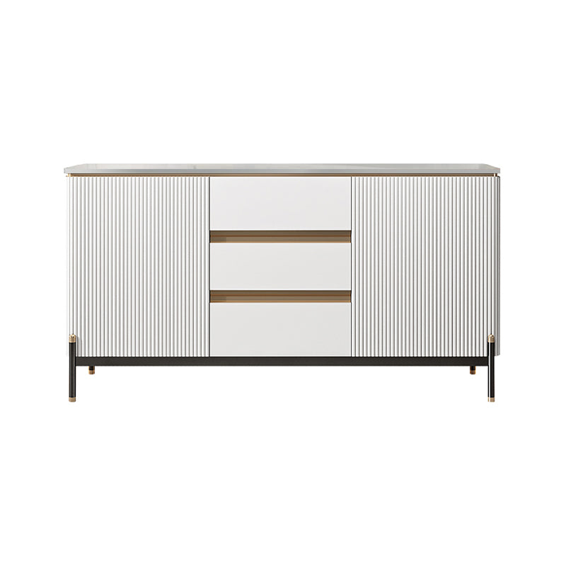 Glam Style 2-Door Sideboard Dining Sideboard with Drawers for Living Room