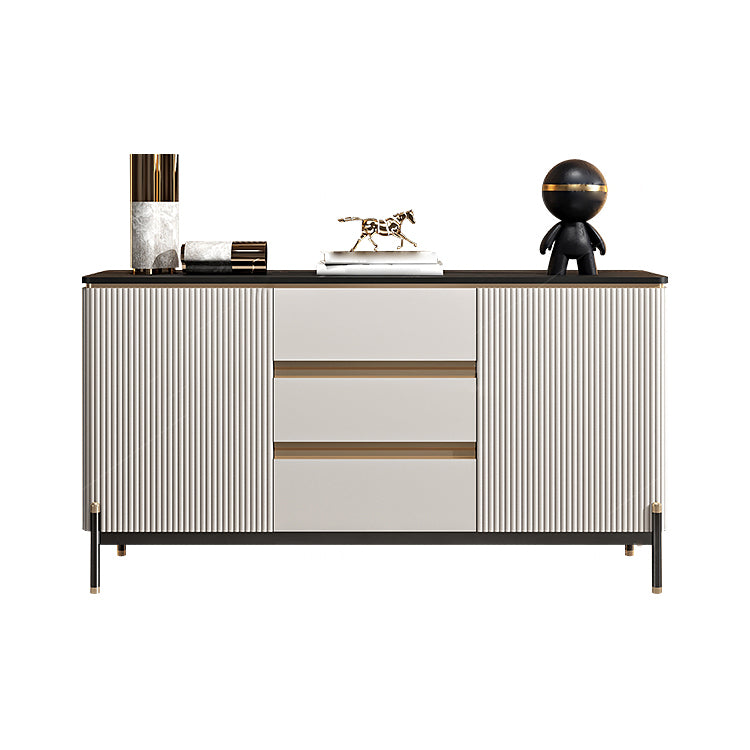 Glam Style 2-Door Sideboard Dining Sideboard with Drawers for Living Room