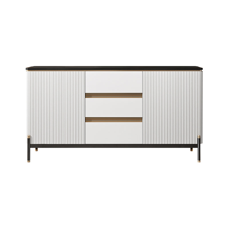 Glam Style 2-Door Sideboard Dining Sideboard with Drawers for Living Room