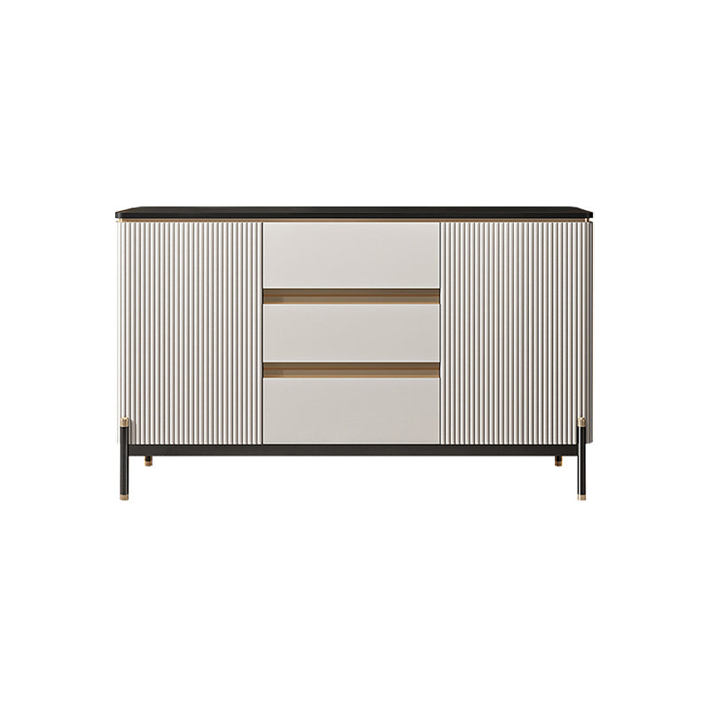 Glam Style 2-Door Sideboard Dining Sideboard with Drawers for Living Room