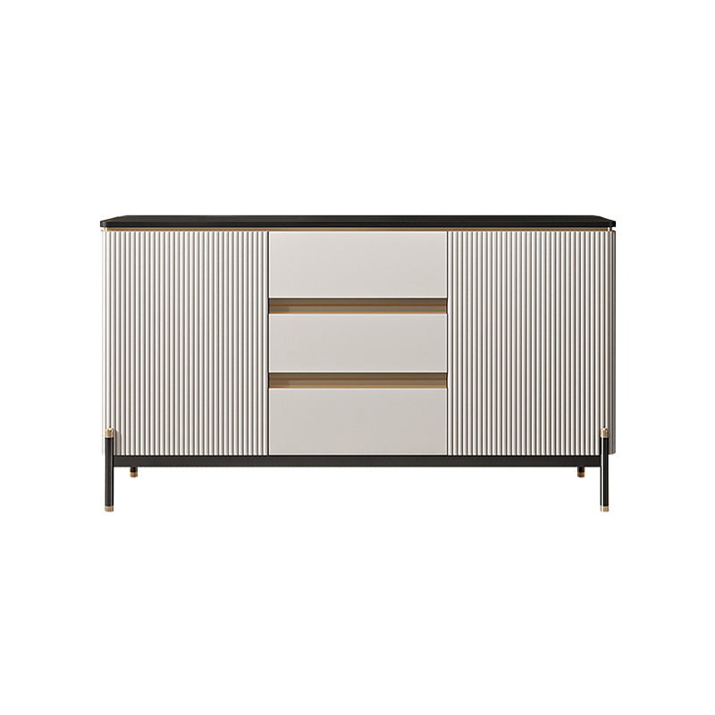 Glam Style 2-Door Sideboard Dining Sideboard with Drawers for Living Room