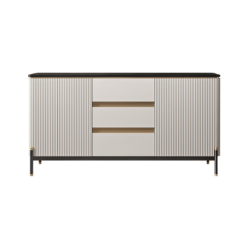 Glam Style 2-Door Sideboard Dining Sideboard with Drawers for Living Room