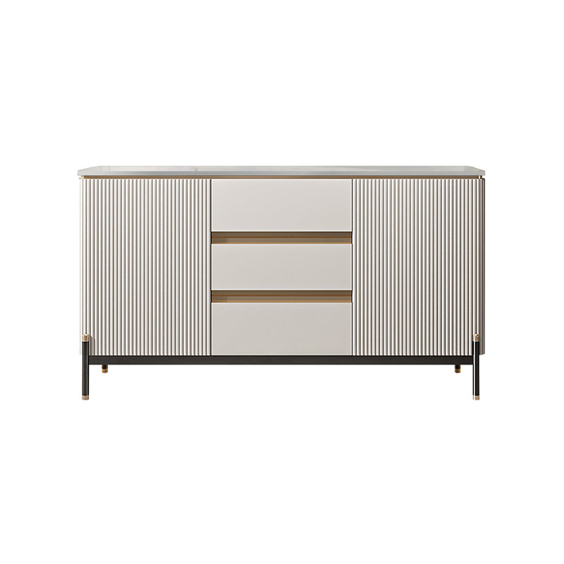 Glam Style 2-Door Sideboard Dining Sideboard with Drawers for Living Room