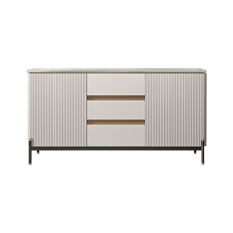 Glam Style 2-Door Sideboard Dining Sideboard with Drawers for Living Room