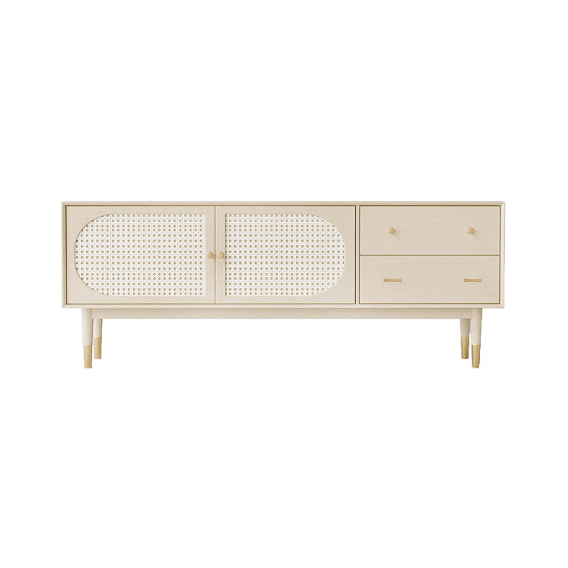 Wooden Rectangle Storage Sideboard Luxury Cabinet with Drawers and Doors