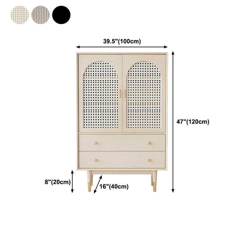 Wooden Rectangle Storage Sideboard Luxury Cabinet with Drawers and Doors