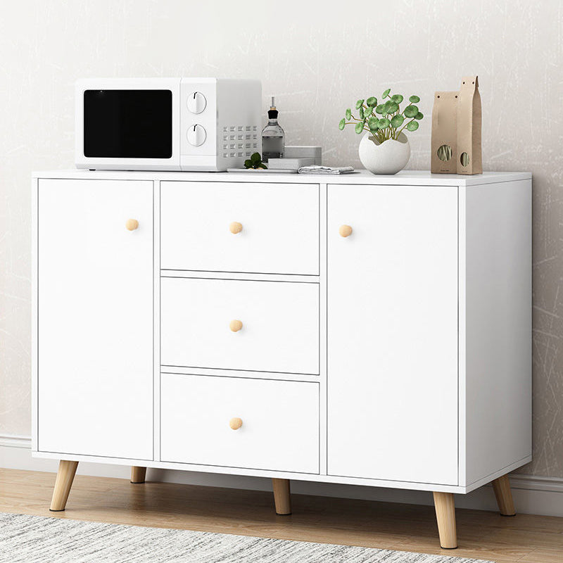 Contemporary Style Sideboard Engineered Wood Dining Sideboard with Storage