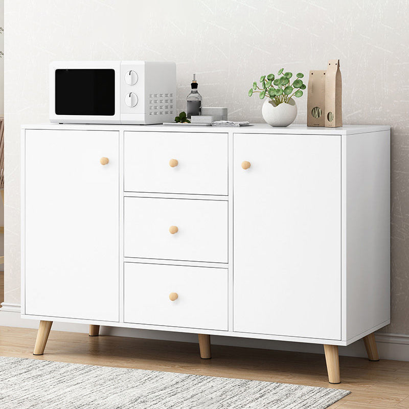 Contemporary Style Sideboard Engineered Wood Dining Sideboard with Storage