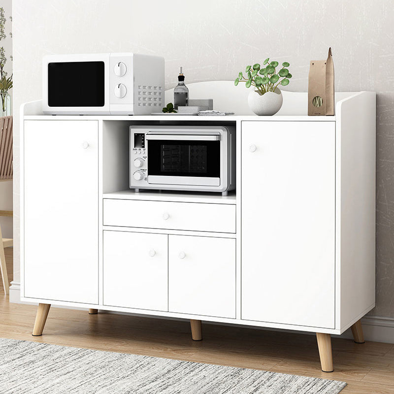 Contemporary Style Sideboard Engineered Wood Dining Sideboard with Storage