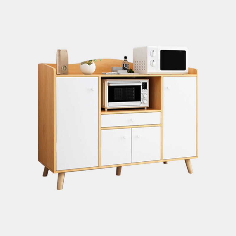 Contemporary Style Sideboard Engineered Wood Dining Sideboard with Storage