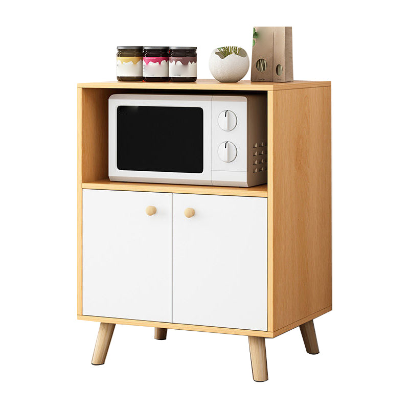 Contemporary Style Sideboard Engineered Wood Dining Sideboard with Storage