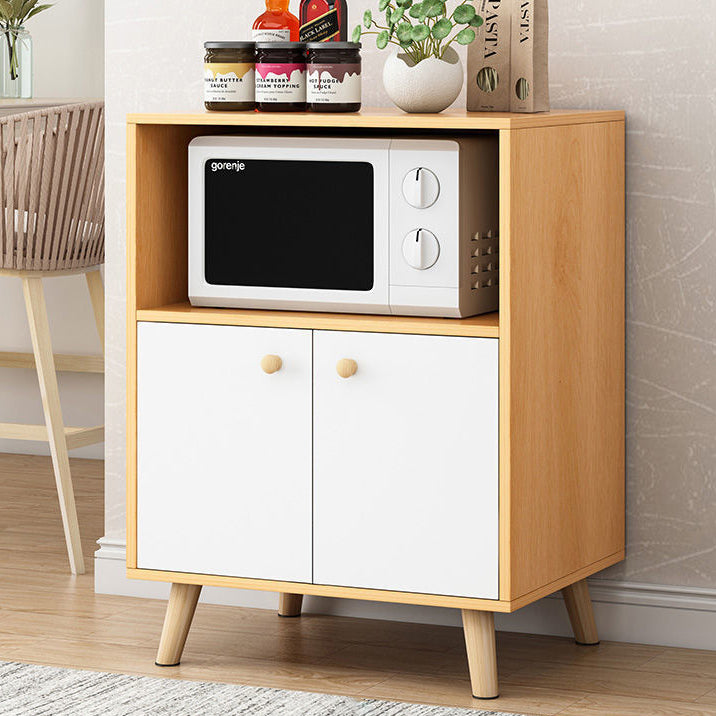 Contemporary Style Sideboard Engineered Wood Dining Sideboard with Storage