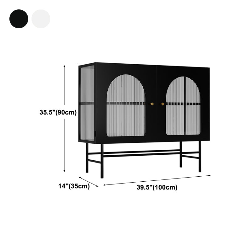 13.78"W Sideboard Contemporary Style Dining Server with 2 Doors for Kitchen Dining Room