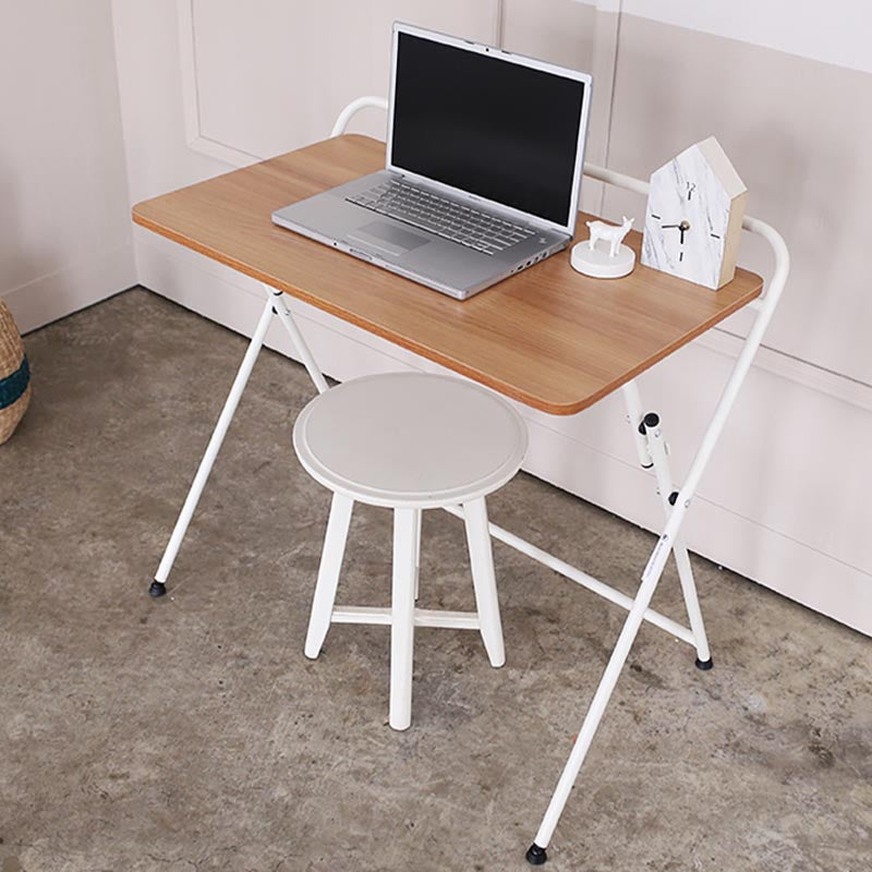 Foldable Office Desk Contemporary Style Writing Desk for Home and Office