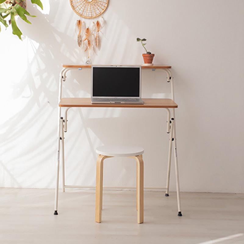 Foldable Office Desk Contemporary Style Writing Desk for Home and Office