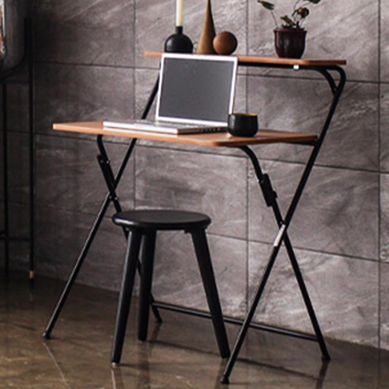 Foldable Office Desk Contemporary Style Writing Desk for Home and Office