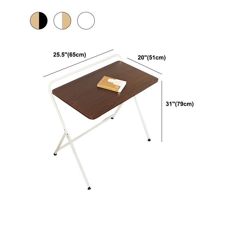 Foldable Office Desk Contemporary Style Writing Desk for Home and Office