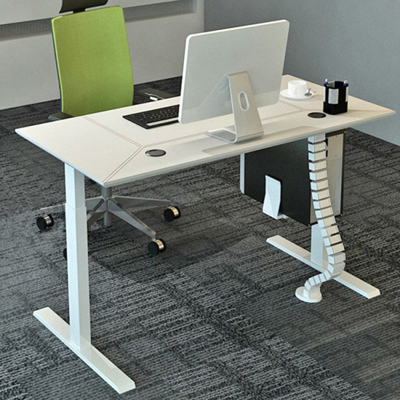 Contemporary Style Engineered Wood Office Desk Rectangle Standing Desk