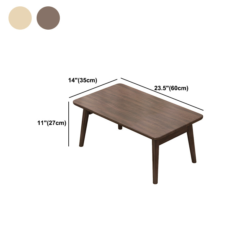 Modern Rectangular Writing Desk Solid Wood Folding Office Desk for Home