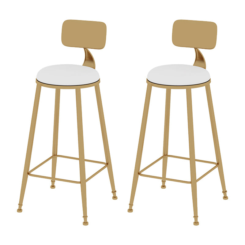 White Bar Table 1/2/3 Pieces Pub Table Set, Luxury Counter Table with Upholstered Stools