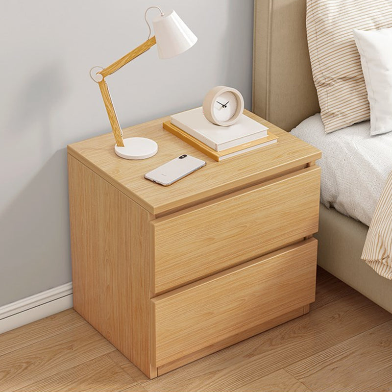 15.7"/23.6" Tall Nightstand Solid Color Wooden Night Stand with Drawers