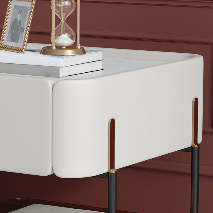 Contemporary Storage Night Table 1 Drawer Wood Bed Nightstand