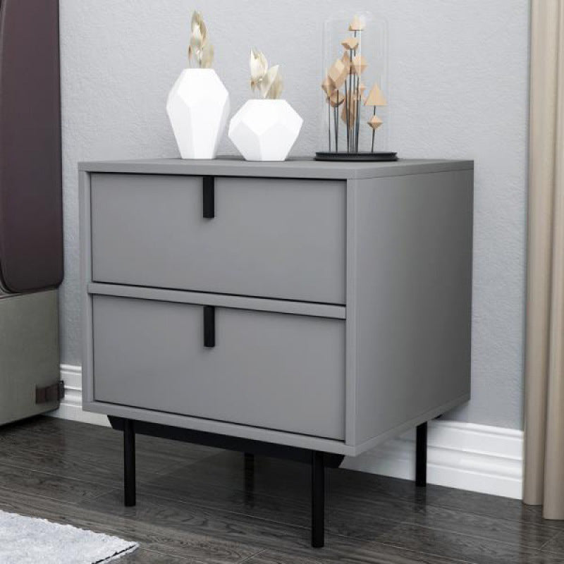 Modern Style Metal 2/3 Drawer White/grey/black 4 Legs Nightstand