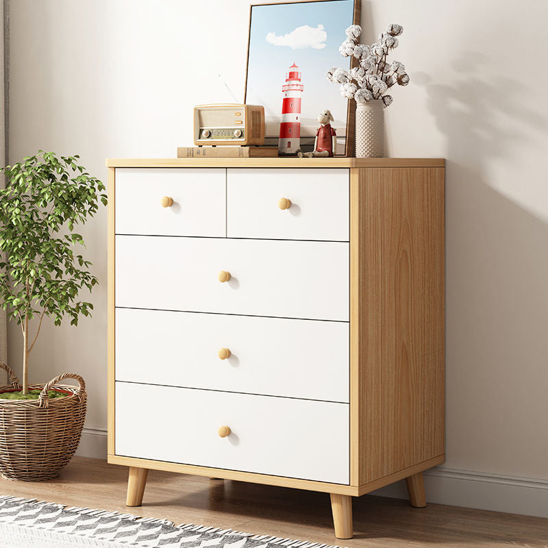 Modern Style Engineered Wood Sideboard White Dining Server for Kitchen