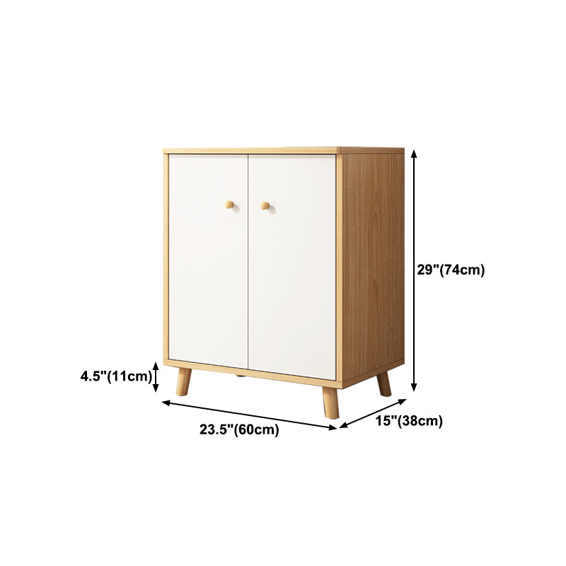 Modern Style Engineered Wood Sideboard White Dining Server for Kitchen