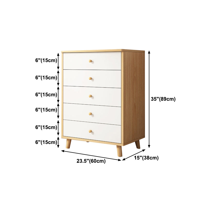 Modern Style Engineered Wood Sideboard White Dining Server for Kitchen