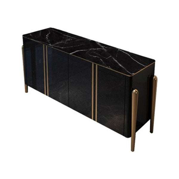 Glam Style Sideboard 4-Door Dining Sideboard with Cabinets for Living Room