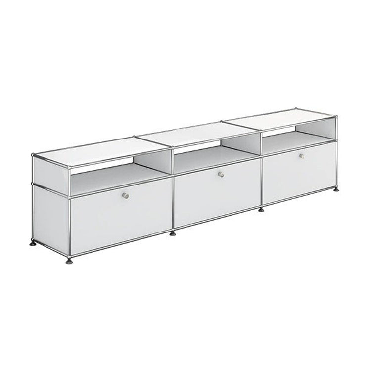 Modern Style Metal Sideboard White Colour Dining Sideboard with Storage