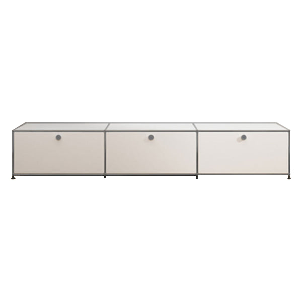 Modern Style Metal Sideboard White Colour Dining Sideboard with Storage