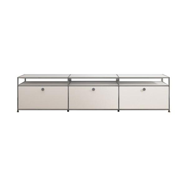 Modern Style Metal Sideboard White Colour Dining Sideboard with Storage