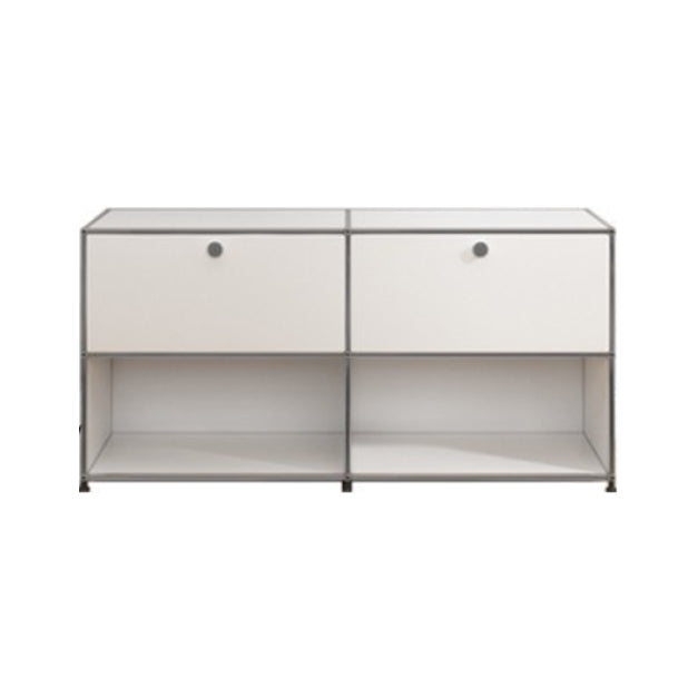 Modern Style Metal Sideboard White Colour Dining Sideboard with Storage