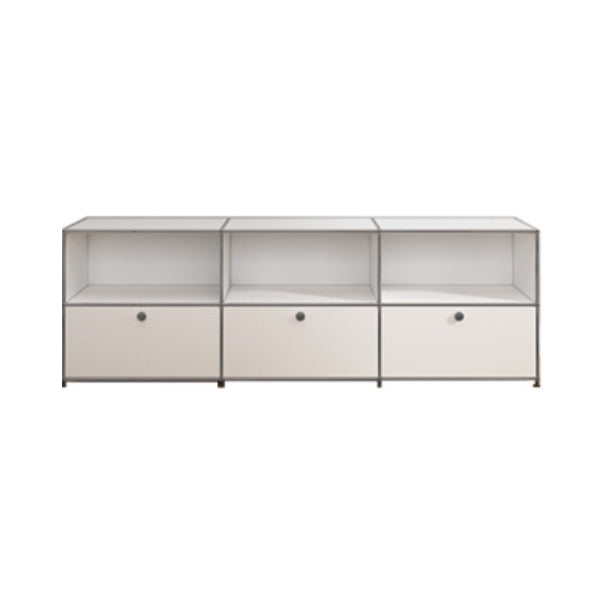 Modern Style Metal Sideboard White Colour Dining Sideboard with Storage