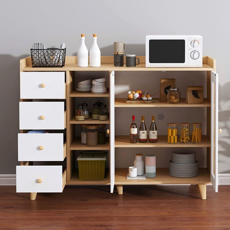 Rectangle Storage Cabinet Sideboard Modern Wooden Kitchen Sideboard