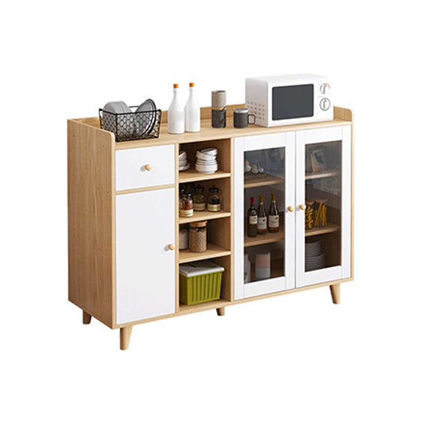 Rectangle Storage Cabinet Sideboard Modern Wooden Kitchen Sideboard